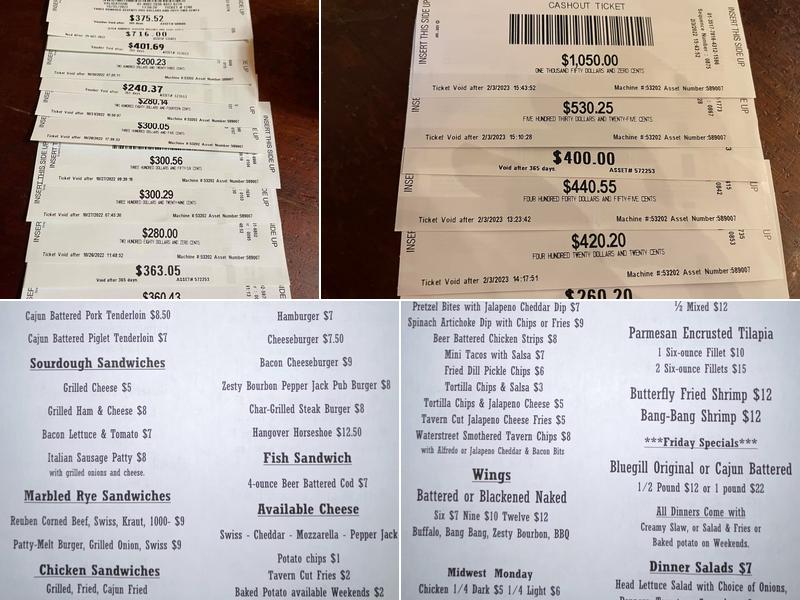 Art Deco Saloon Menu