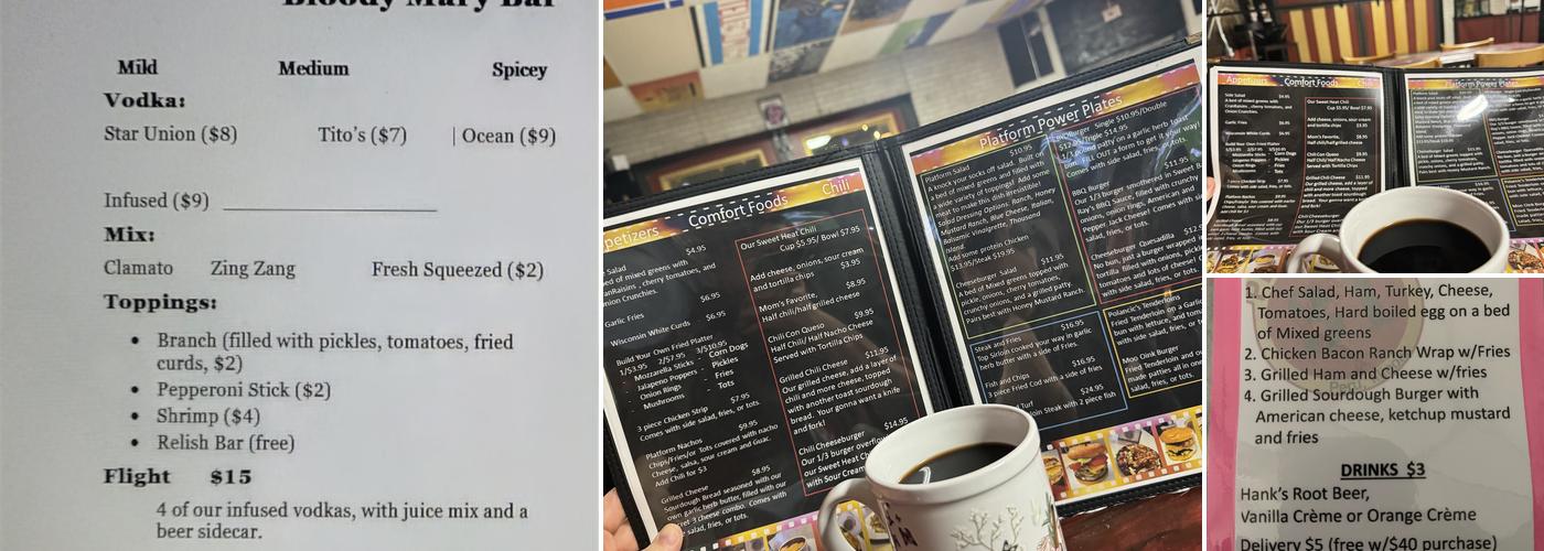 Platform 31 Menu