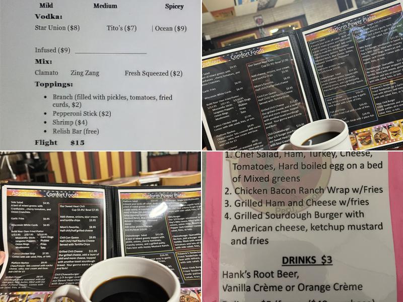 Platform 31 Menu