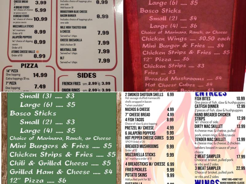 Kendall's Tavern Menu