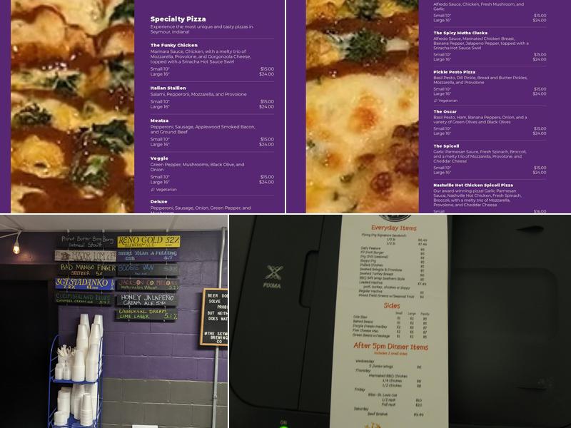 The Seymour Brewing Co. Menu
