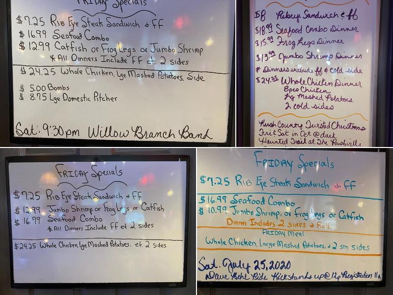 Twisted Sisters Bar Menu