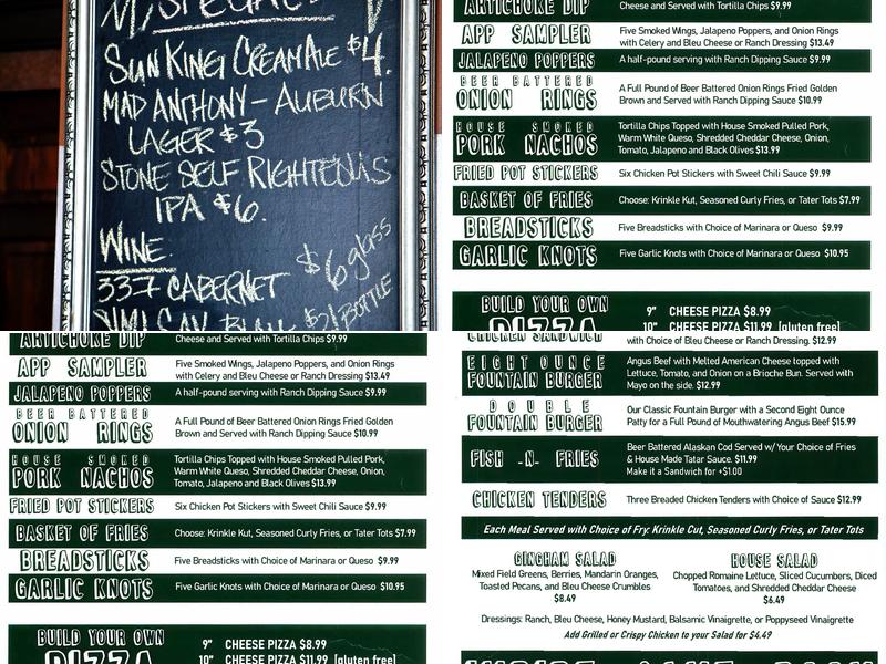 Imbibe Menu