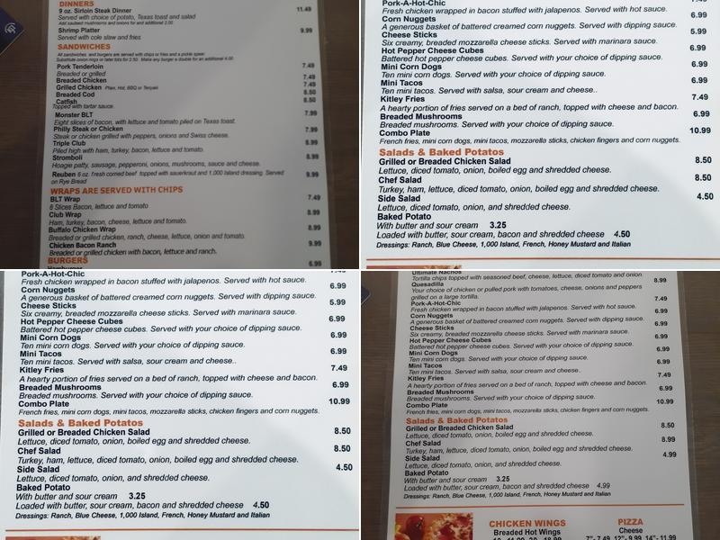 Kitley Inn Menu