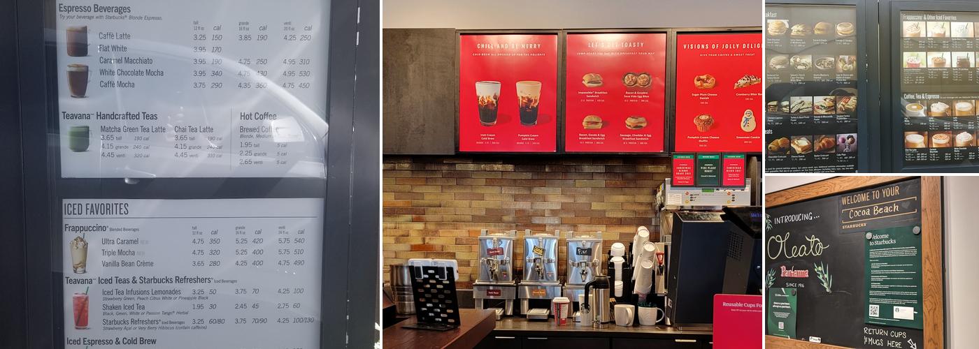 Starbucks Menu