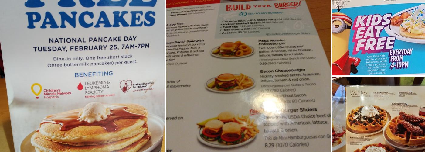 IHOP Menu