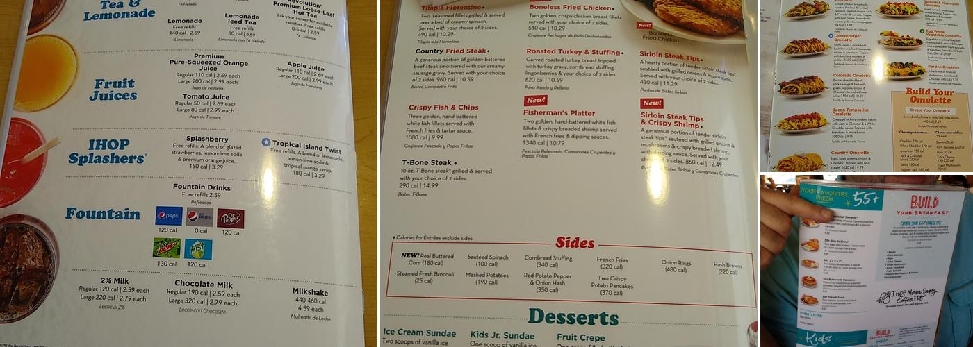 IHOP Menu