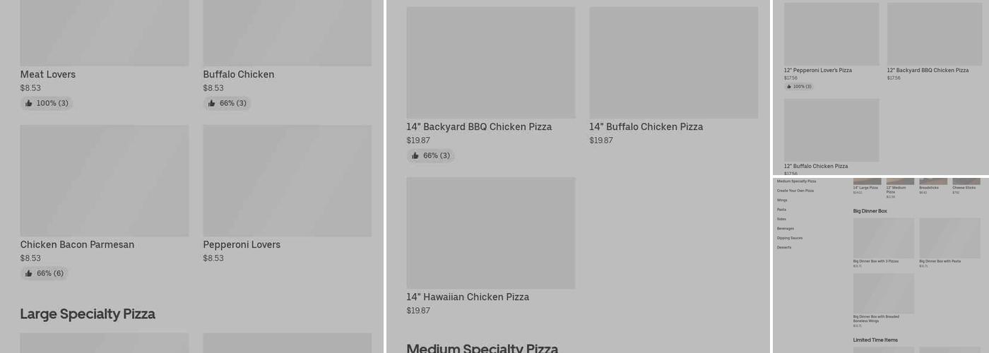 Pizza Hut Menu