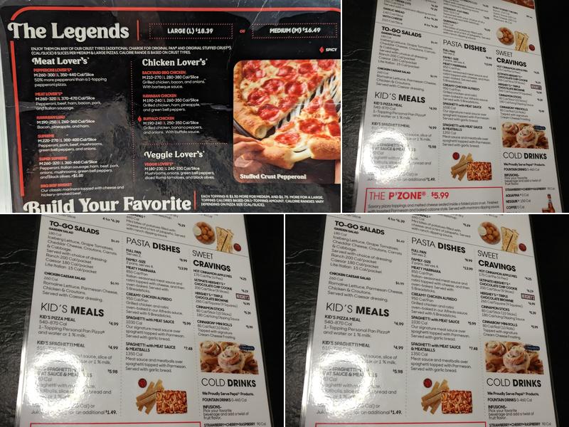Pizza Hut Menu