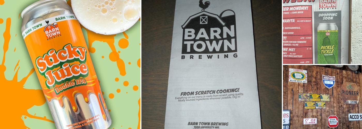 Barn Town Brewing Menu