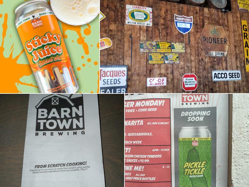 Barn Town Brewing Menu