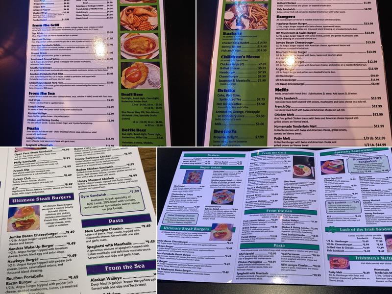 Malarky's Bar and Grill Menu