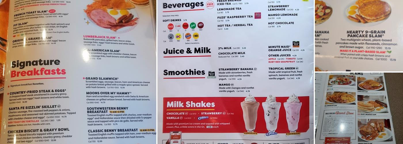 Denny's Menu