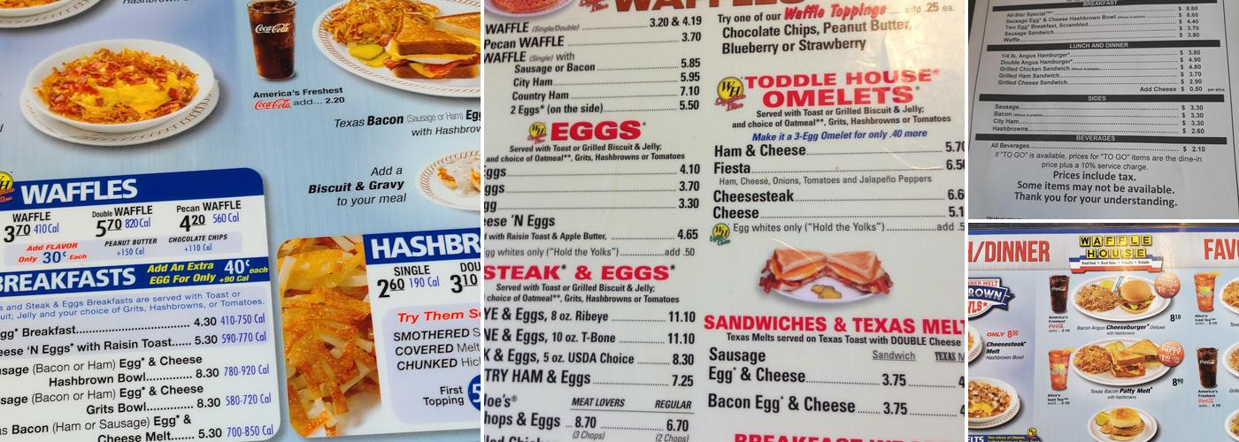 Waffle House Menu