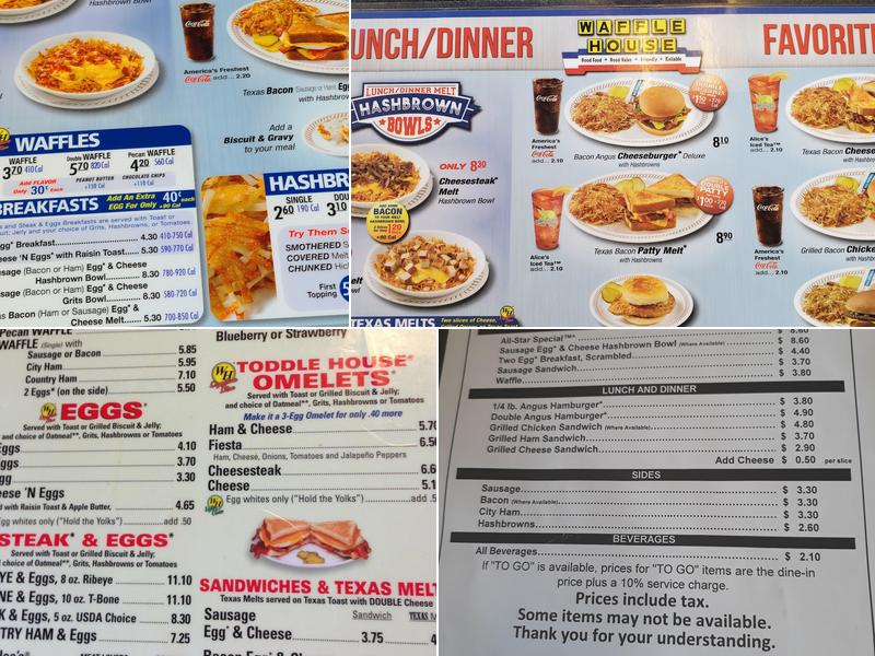 Waffle House Menu