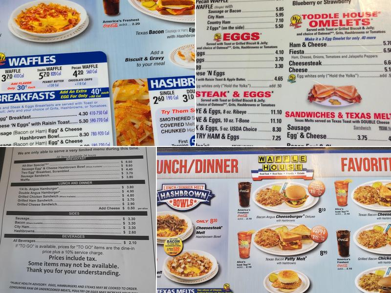 Waffle House Menu
