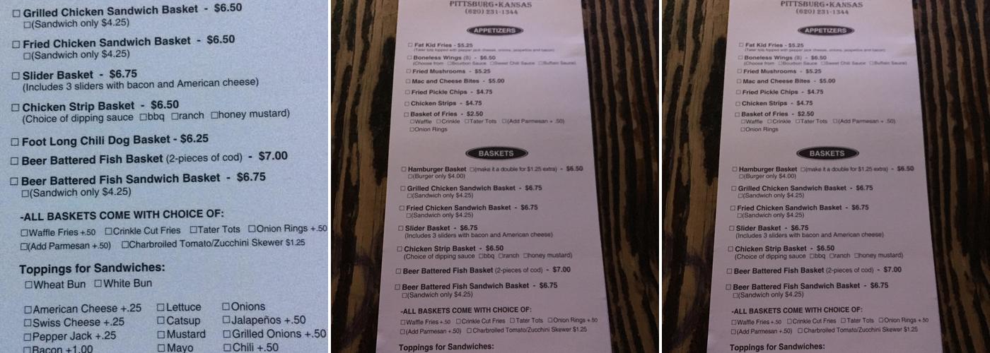 Mc Carthy's Pub Menu