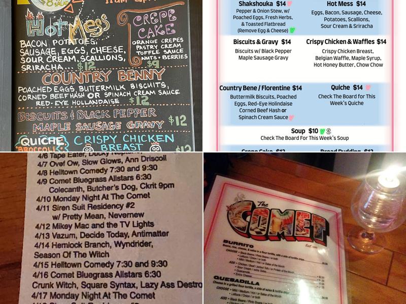 The Comet Menu