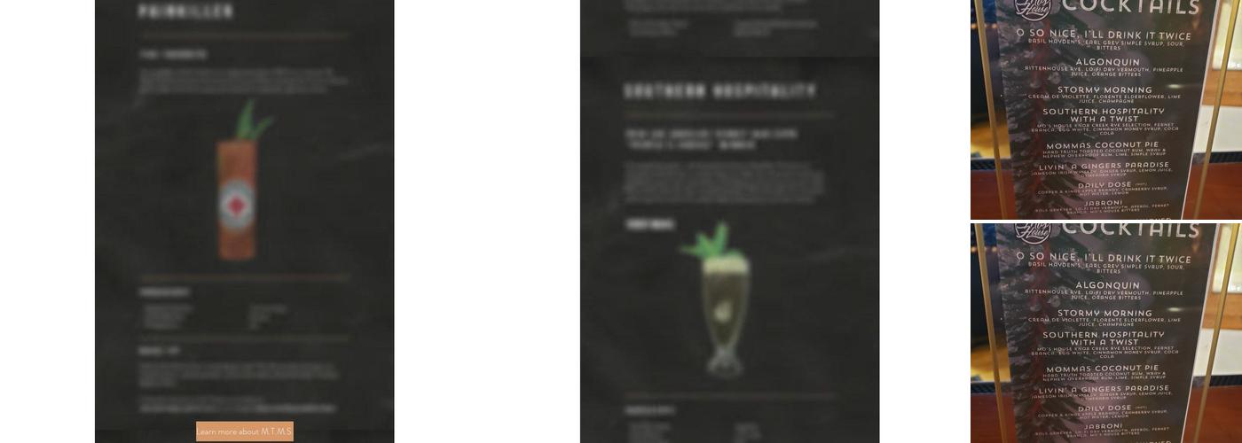 Mo's House Menu