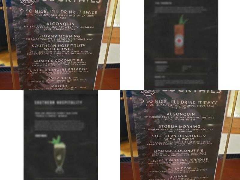 Mo's House Menu