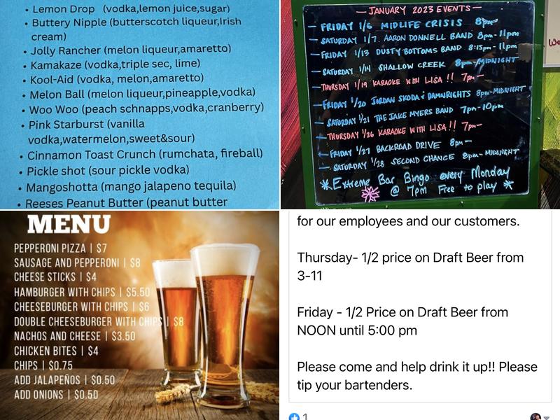 Night Moves Menu