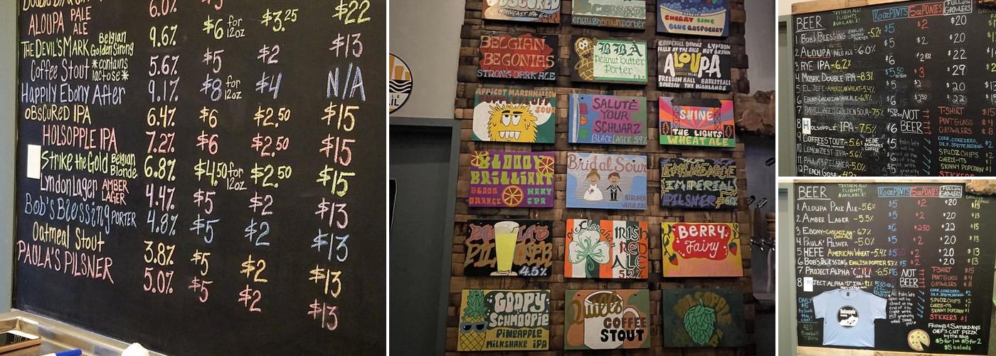 Holsopple Brewing Menu