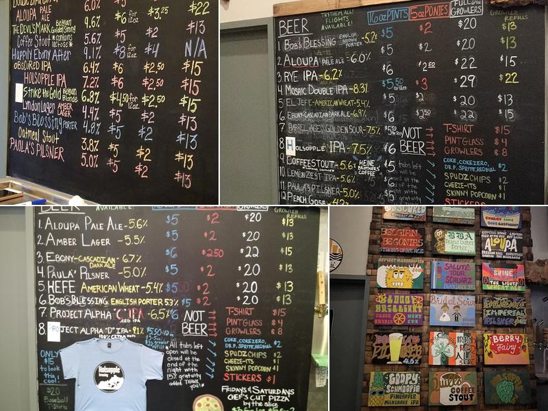 Holsopple Brewing Menu