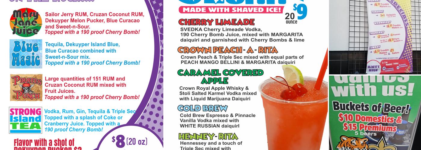 Daiquiris & Company Menu