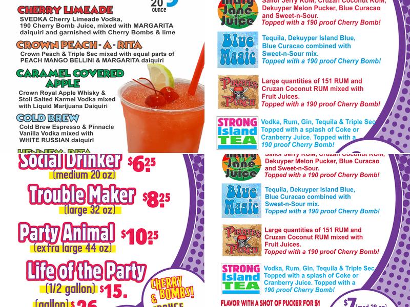 Daiquiris & Company Menu