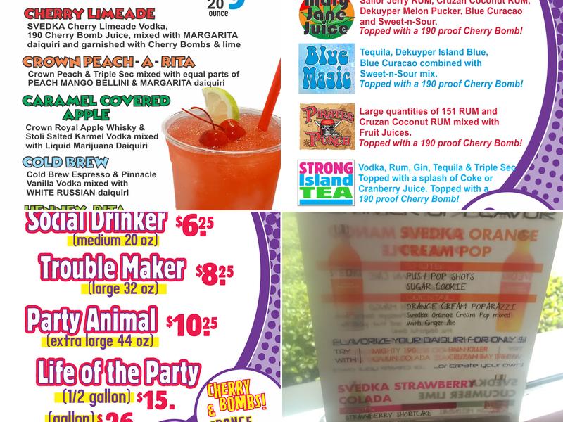Daiquiris & Company Menu