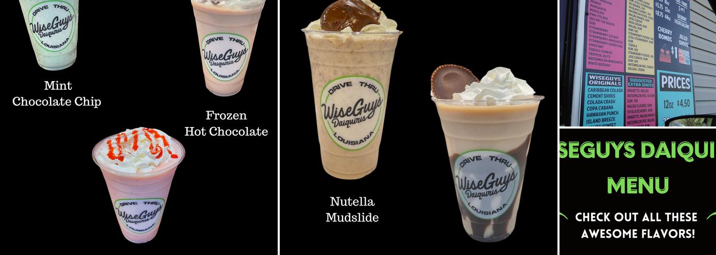 Wiseguys Daiquiris Menu