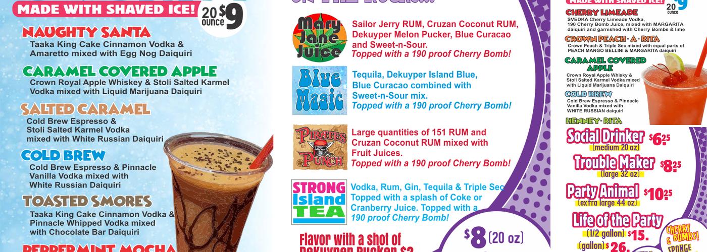 Daiquiris & Company Menu