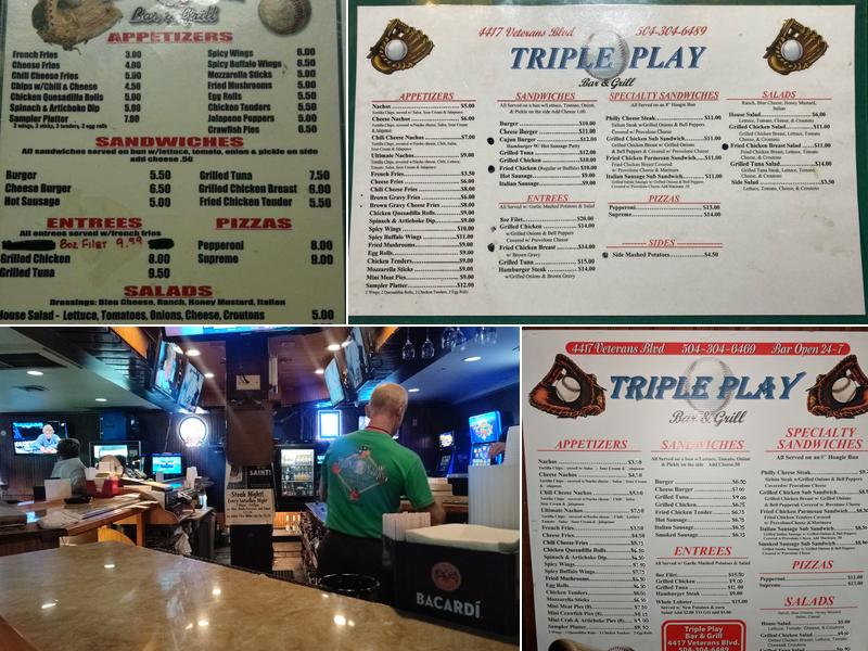 Triple Play Menu