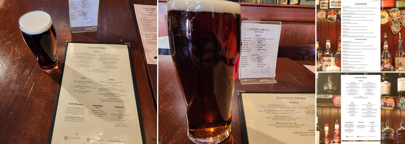 Castlebay Irish Pub Menu