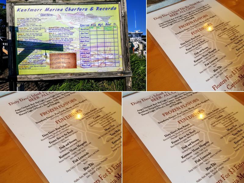 Dirty Dave's Tiki Bar Menu