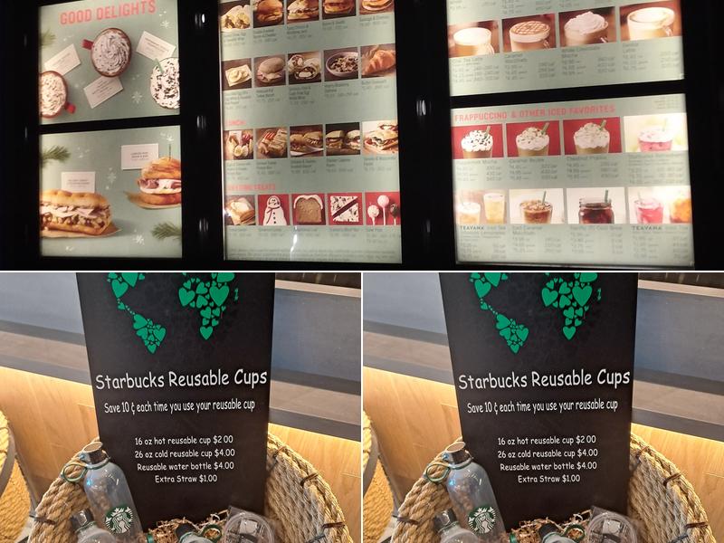 Starbucks Coffee Company Menu