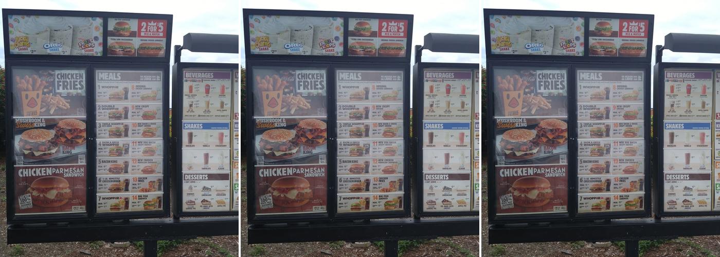 Burger King Menu