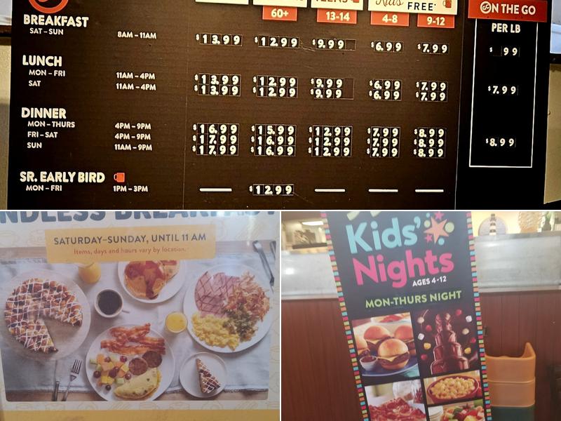 Golden Corral Buffet & Grill Menu