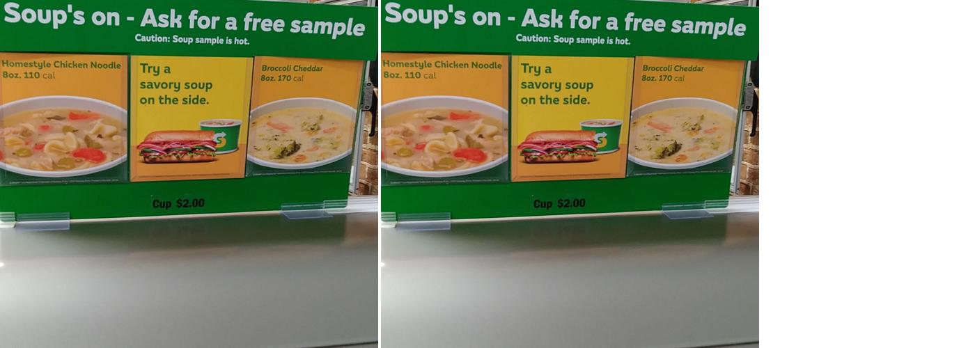 Subway Menu
