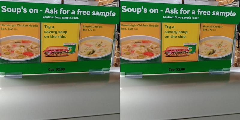 Subway Menu