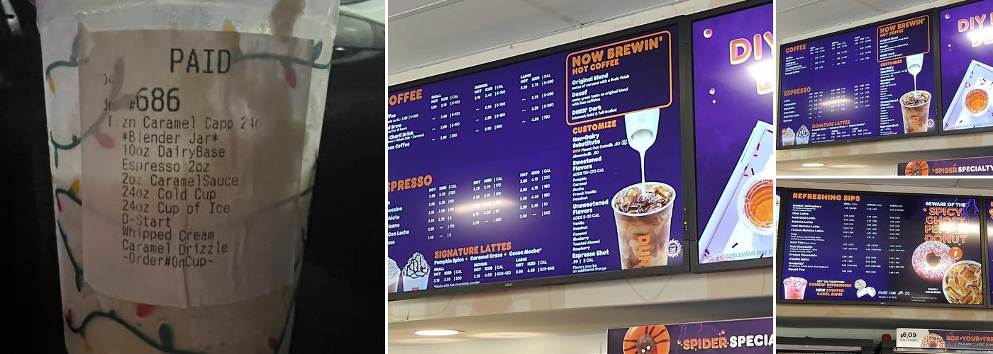 Dunkin' Menu