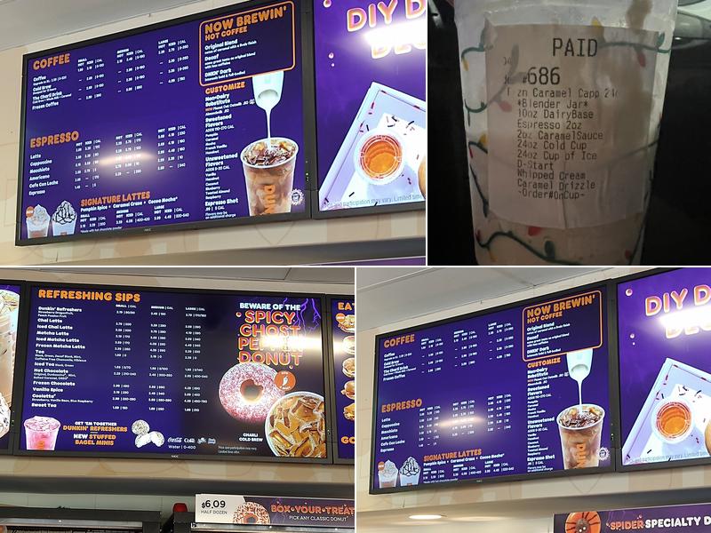 Dunkin' Menu