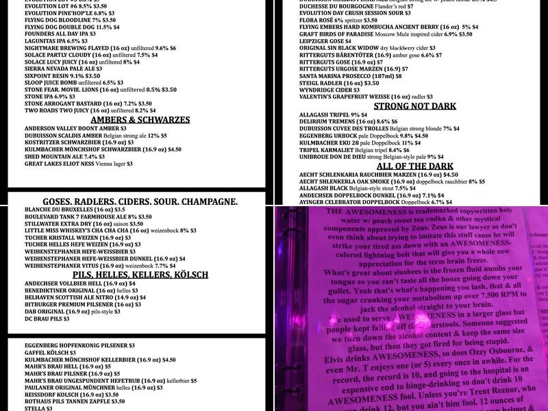 Little Miss Whiskey's Golden Dollar Menu