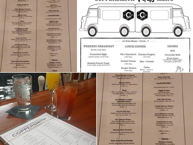 Coppersmith Menu