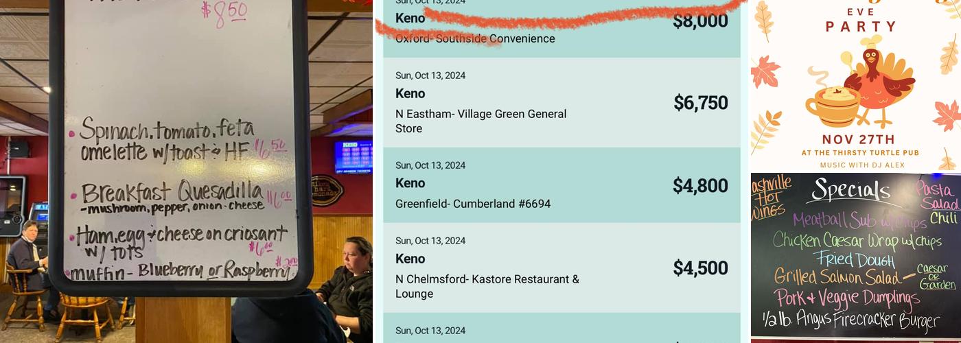 Thirsty Turtle Pub Menu