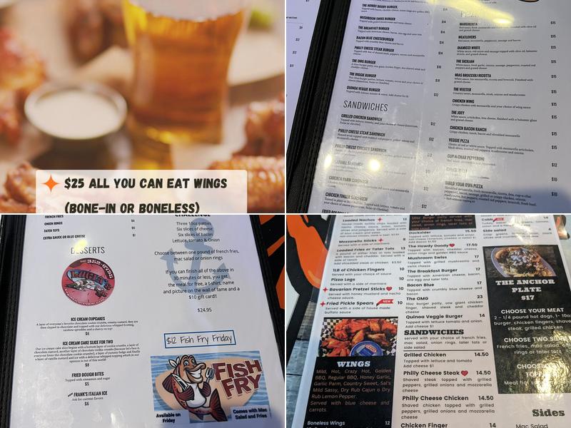 DOCKSIDERS PUB & OVEN Menu