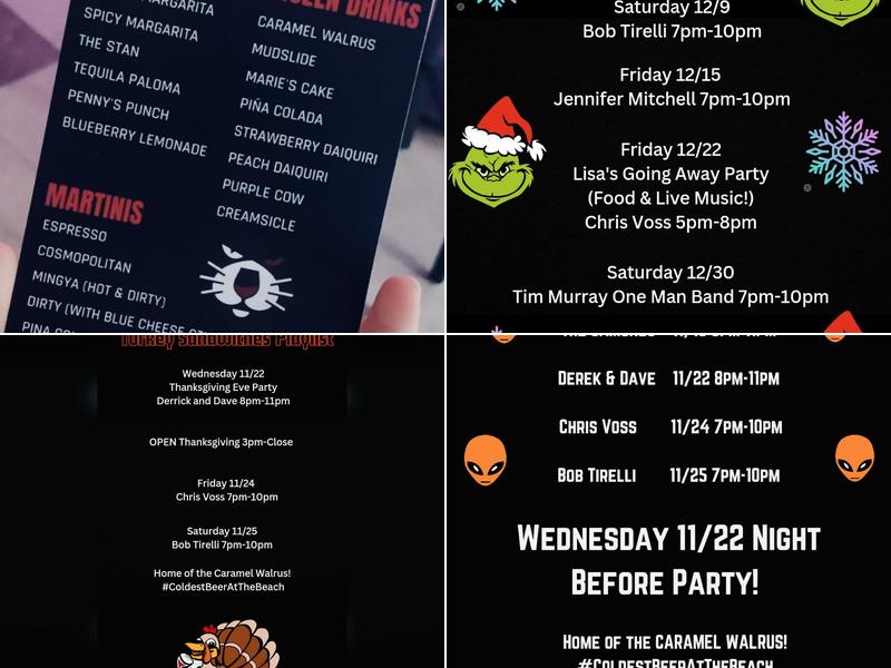 Hideaway Pub Menu