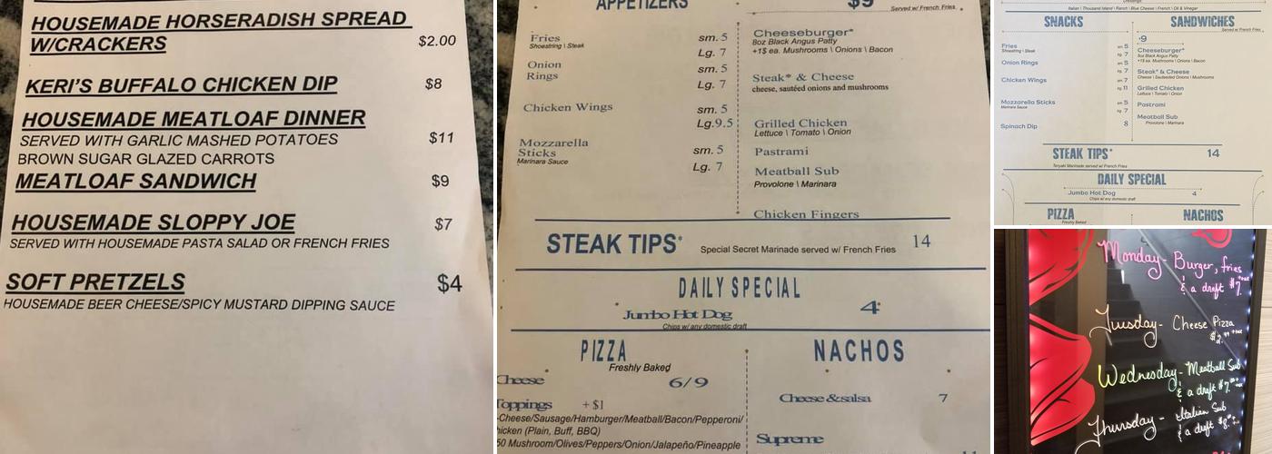 Rally Point Inn & Pub Menu