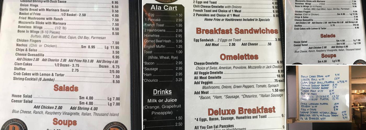 Rusty's Menu