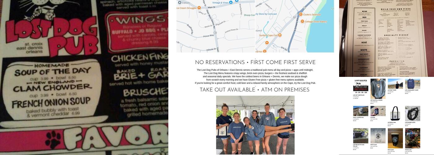 Lost Dog Pub Menu
